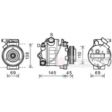 0600K444 VAN WEZEL Компрессор, кондиционер