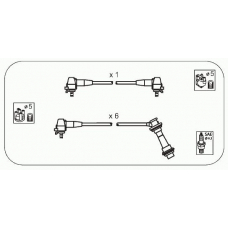 JP211 JANMOR Комплект проводов зажигания