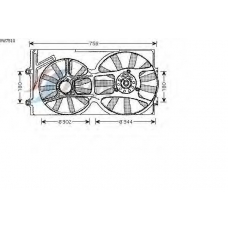 VW7510 AVA Вентилятор, охлаждение двигателя