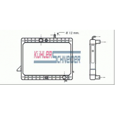 0405401 KUHLER SCHNEIDER Радиатор, охлаждение двигател