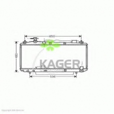 31-3013 KAGER Радиатор, охлаждение двигателя