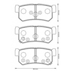 573377B BENDIX Комплект тормозных колодок, дисковый тормоз