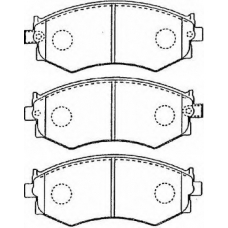 B1N020 AISIN Комплект тормозных колодок, дисковый тормоз