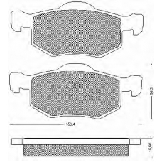 10702 BSF Комплект тормозных колодок, дисковый тормоз