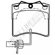 FBP3331 FIRST LINE Комплект тормозных колодок, дисковый тормоз