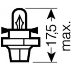2452 MFX6 OSRAM Лампа накаливания, освещение щитка приборов; лампа