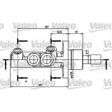 402250 VALEO Главный тормозной цилиндр