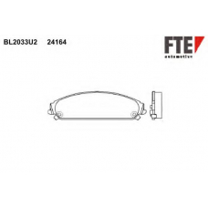 BL2033U2 FTE Комплект тормозных колодок, дисковый тормоз