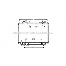 MZ2203 AVA Радиатор, охлаждение двигателя