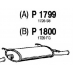 P1800 FENNO Глушитель выхлопных газов конечный