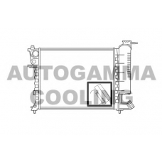 100213 AUTOGAMMA Радиатор, охлаждение двигателя