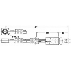 FBH6705 FIRST LINE Тормозной шланг