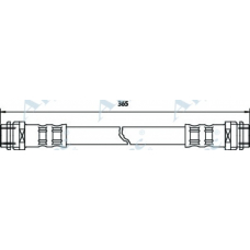 HOS3211 APEC Тормозной шланг