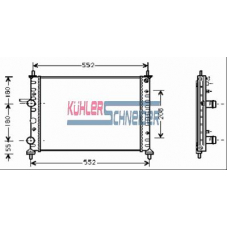 1713301 KUHLER SCHNEIDER Радиатор, охлаждение двигател