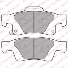 LP2251 DELPHI Комплект тормозных колодок, дисковый тормоз