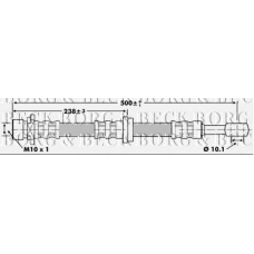 BBH6786 BORG & BECK Тормозной шланг