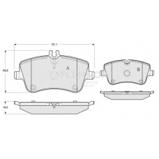 FB210448 FLENNOR Комплект тормозных колодок, дисковый тормоз