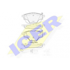 182161 ICER Комплект тормозных колодок, дисковый тормоз