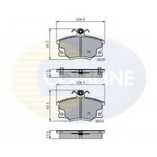 CBP4137 COMLINE Комплект тормозных колодок, дисковый тормоз