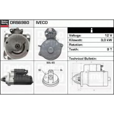 DRS8980 DELCO REMY Стартер