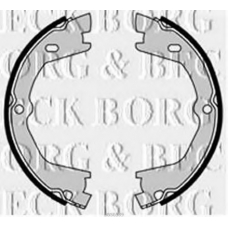 BBS6389 BORG & BECK Комплект тормозных колодок