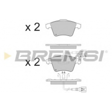 BP3142 BREMSI Комплект тормозных колодок, дисковый тормоз