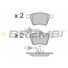 BP2900 BREMSI Комплект тормозных колодок, дисковый тормоз