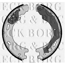 BBS6416 BORG & BECK Комплект тормозных колодок