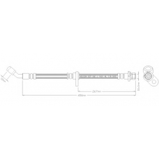 3516 REMKAFLEX Тормозной шланг