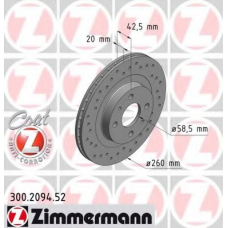 300.2094.52 ZIMMERMANN Тормозной диск