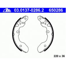 03.0137-0286.2 ATE Комплект тормозных колодок