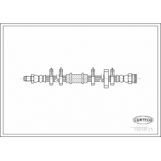 19018125 CORTECO Тормозной шланг