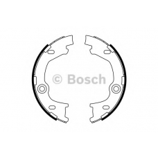 0 986 487 777 BOSCH Комплект тормозных колодок, стояночная тормозная с