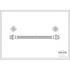 19035334 CORTECO Тормозной шланг
