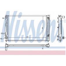 60494A NISSENS Радиатор, охлаждение двигателя