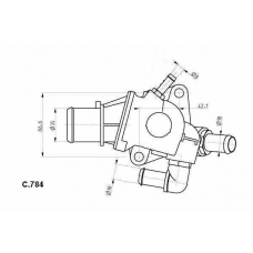 C.784.88 BEHR Термостат, охлаждающая жидкость
