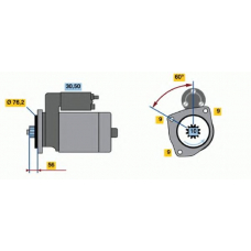 0 001 121 010 BOSCH Стартер