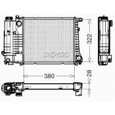 DRM05044 DENSO Радиатор, охлаждение двигателя