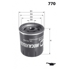 ELH4731 MECAFILTER Масляный фильтр