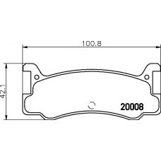 8DB 355 005-701 HELLA PAGID Комплект тормозных колодок, дисковый тормоз