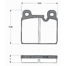 BLF992 QUINTON HAZELL Комплект тормозных колодок, дисковый тормоз
