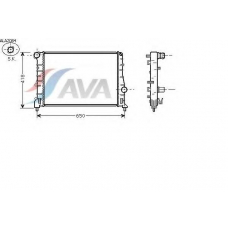 ALA2084 AVA Радиатор, охлаждение двигателя