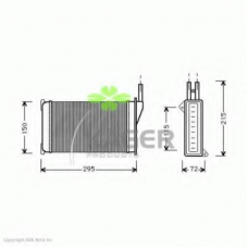32-0371 KAGER Теплообменник, отопление салона