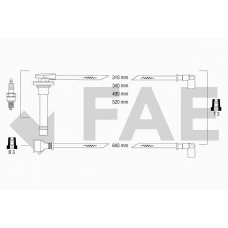 85320 FAE Комплект проводов зажигания