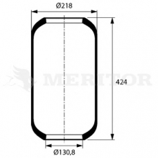 MLF8203 MERITOR Кожух пневматической рессоры
