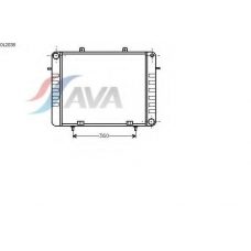 OL2038 AVA Радиатор, охлаждение двигателя