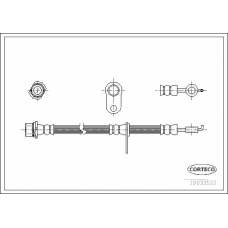 19033522 CORTECO Тормозной шланг