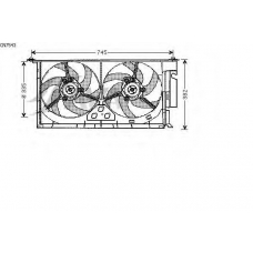 CN7543 AVA Вентилятор, охлаждение двигателя