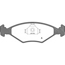 BPA0281.00 OPEN PARTS Комплект тормозных колодок, дисковый тормоз