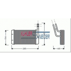 3690801 KUHLER SCHNEIDER Теплообменник, отопление салона